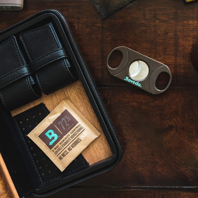 Boveda Cigar Cutter with Stainless Steel Double-Guillotine Blades and Large Finger Holes; Utility knife for Up to 64-Ring Gauge - Image 5